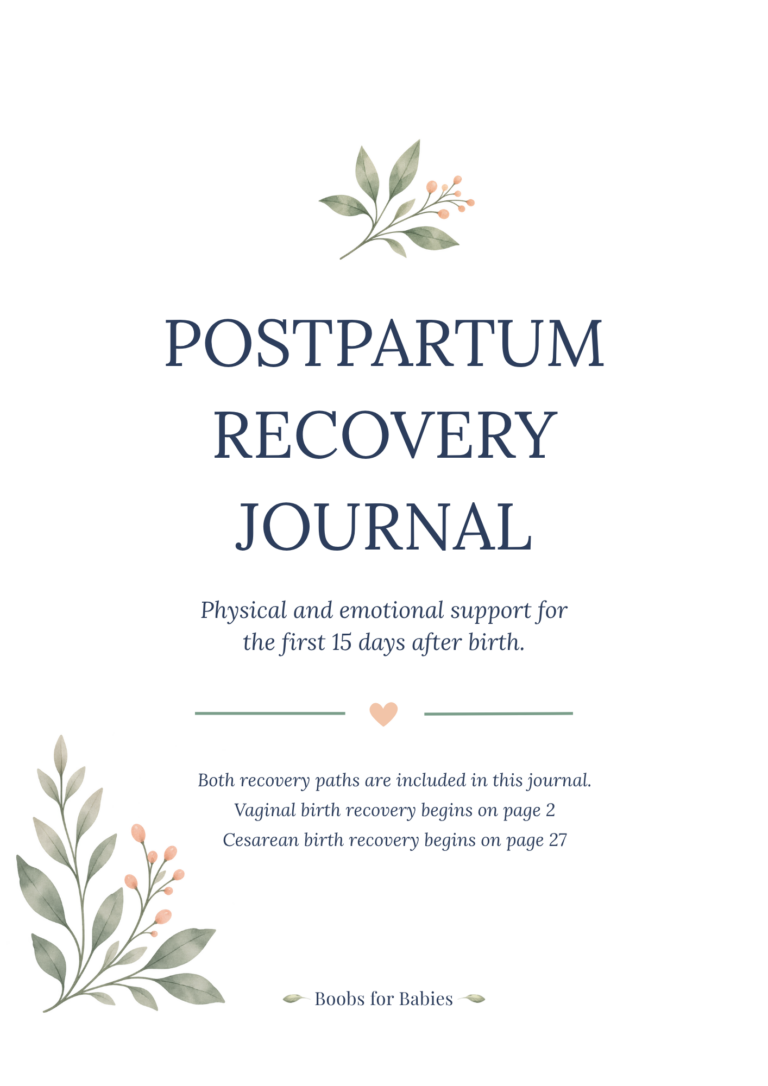 Postpartum Recovery Journal